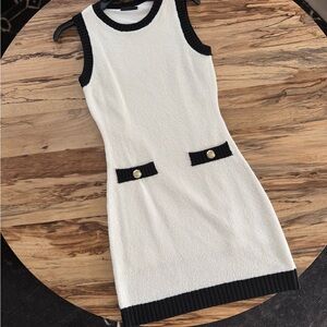 NWOT VICI Black and White Sleeveless Dress